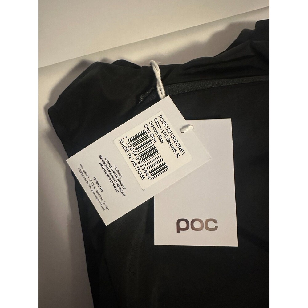 NWT POC Column VPD Backpack 8L In Uranium Black One Size - Picture 2 of 6